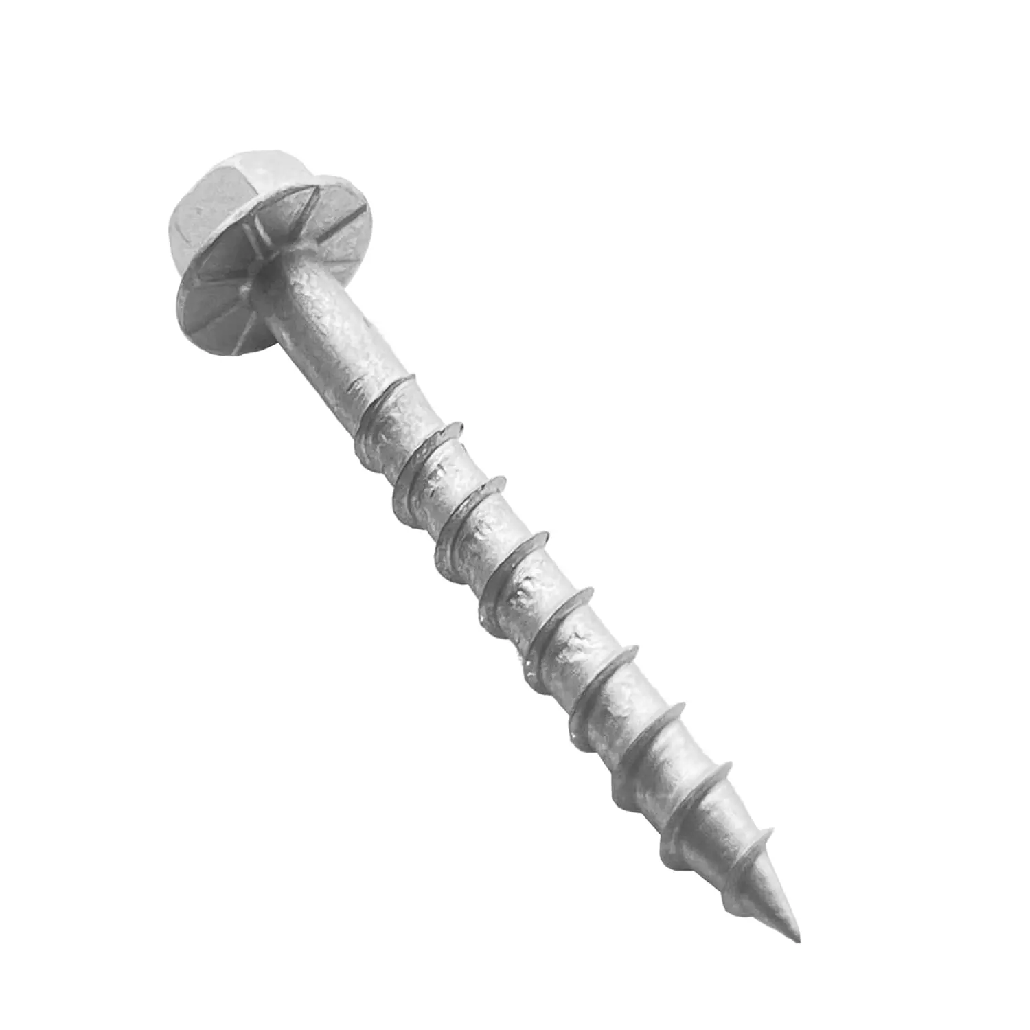 Connector Screws, #9 x 1-1/2" Heavy-Duty Joist Hanger Screws, 1/4" Hex  with 0.370"-Dia, Replace 9112R500 10D Nails, Prem-Galvanized, -Resistant and Wear-Resistant. (500-Qty)