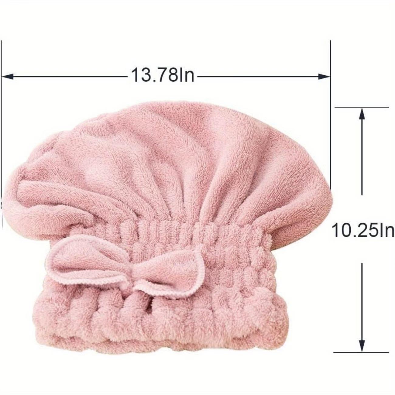 3PC Microfiber Hair Towel Caps, Extrame Soft & Ultra Absorbent, Fast Drying Hair Drying Caps Towel Turban Wrap for Wet Hair Women