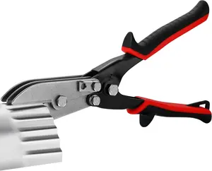 5 Blade Hand Crimper Sheet Metal Tools, HVAC Pipe Tool for 24-28 Gauge Steel & Stainless Steel, Sheet Metal Crimper for Downspout, Stove Pipe, Ductwork and Venting Work