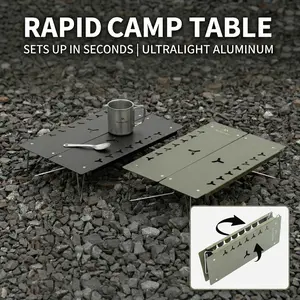Ultralight Folding Aluminum Table for Backpacking Compact Outdoor Camp Desk