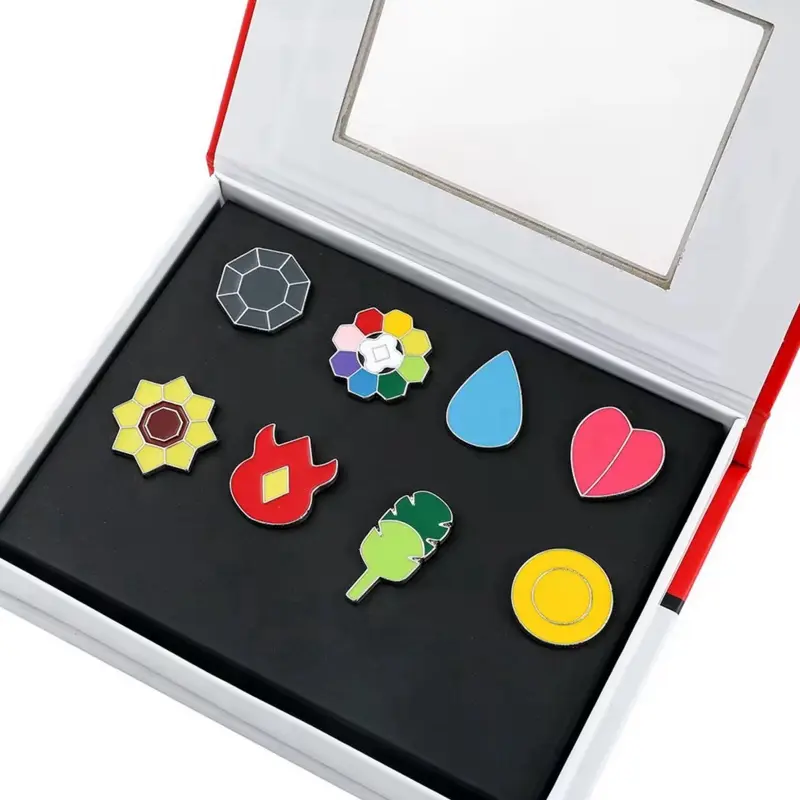 Gym badges  broach pins   Booster Box pins