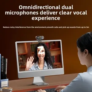 Computer camera for online classes, live streaming, USB external desktop microphone, laptop conference, beauty enhancement