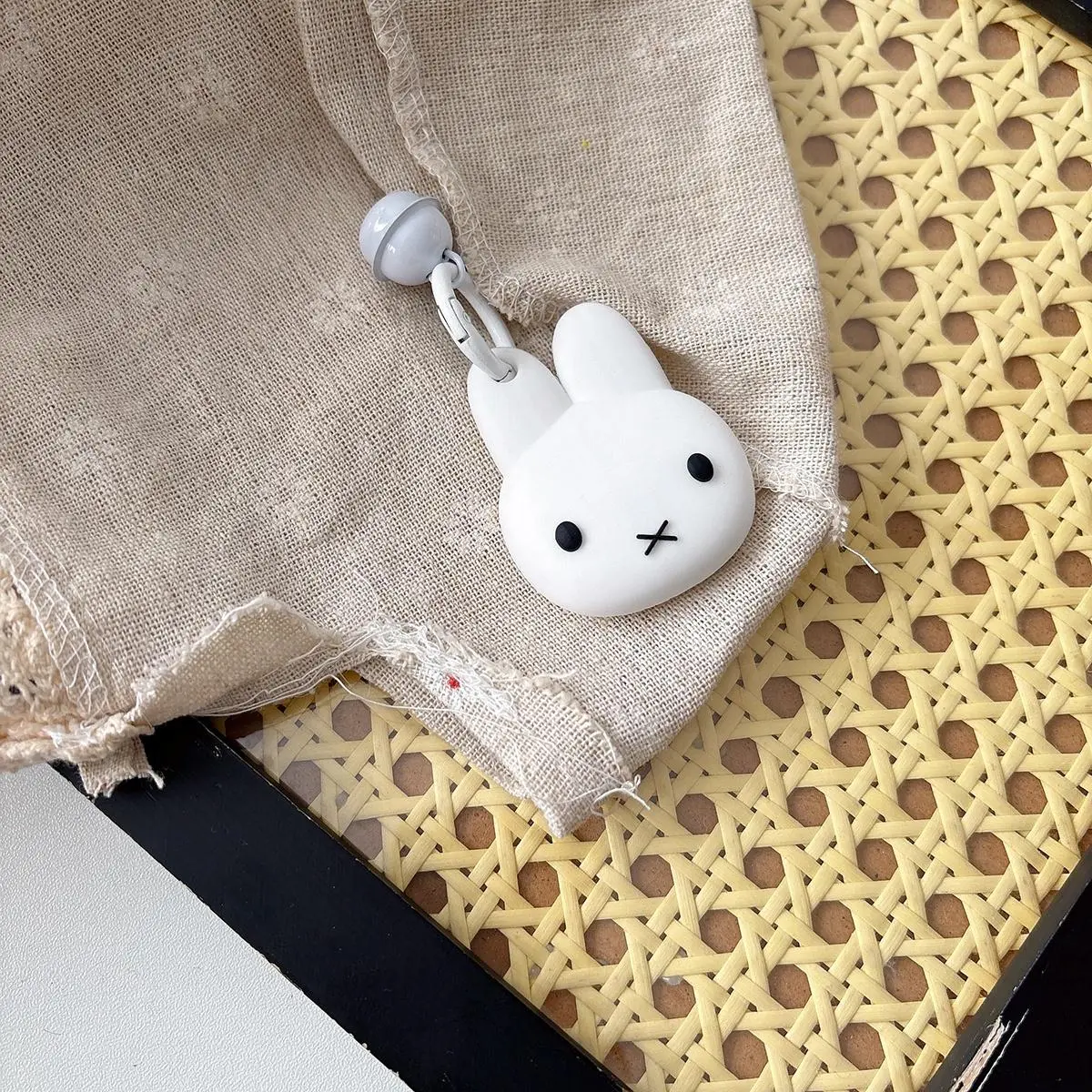 Cute Rabbit Design AirTag Case, Cartoon Rabbit Design Anti-lost Case, Pet Positioning Tracker Anti-lost Protective Cover, AirTag Keychain Pendant, Smart Tracking Tag, Smart Key Finder