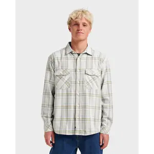 Quiksilver | Waterman Bodie Flannel Shirt | Men's 100% Cotton Garment-Washed Soft Hand Feel | Casual Streetwear