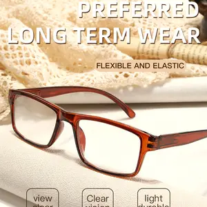 FHSY SHOP Classic Black Rectangle Over-Eyeglass Non-Prescription Eyeglasses - Lightweight Frame for Men, Office Wear, Professional Looks, Over-Eyeglass Non-Prescription Glasses