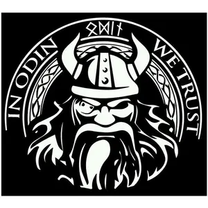 viking odin norse god vinyl decal sticker 5"