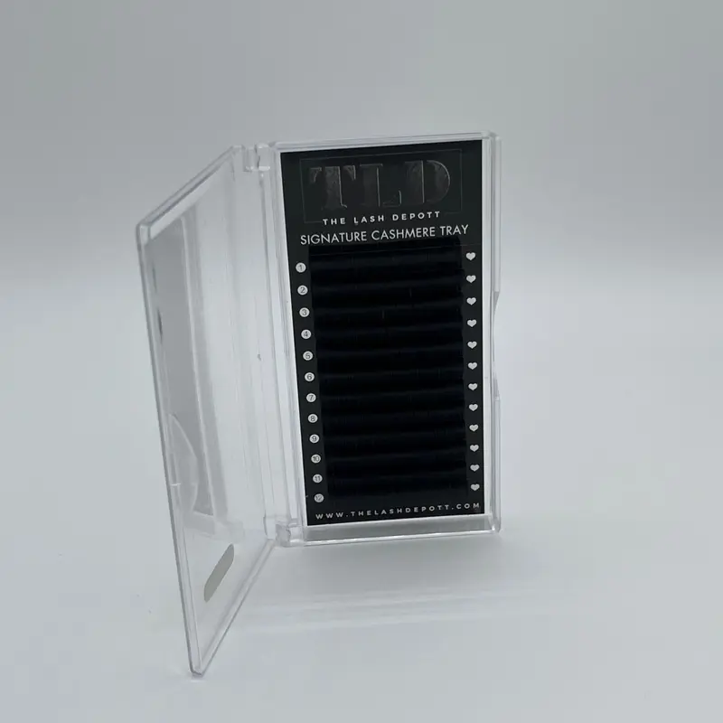 TLD Cashmere Lash Tray - Signature Cashmere Eyelash Extensions - Makeup & Cosmetic Accessory