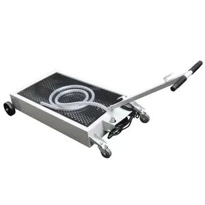 212 MAIN 15gal Steel Oil Drain Dolly Tools - 110V Pump, Anti-Splash, Low Profile, Shop Tuff STF-15GODACP Model