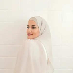 The Fancy Edge Hijab chiffon mix linnen