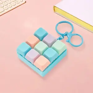 Mini Fidget Keyboard | Stress-Relief Finger Toy | Desk Keychain Gadget