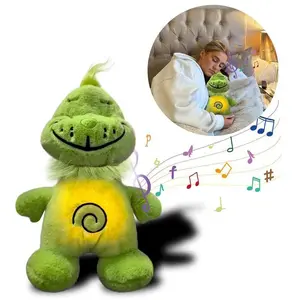 The plush toy Green-haired monster breathing doll, thesoothing and sleeping doll, and the companion dollThe plushtoy Green-haired monster breathing doll, the soothing andsleeping doll, and the companion doll
