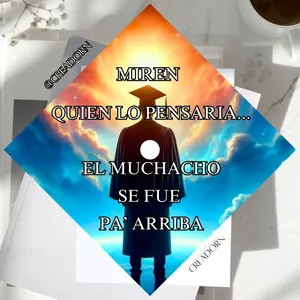 Spanish Quote Graduate Printed Digital Design Grad Cap Topper Personalized Custom Graduation Cap for Him For Guys