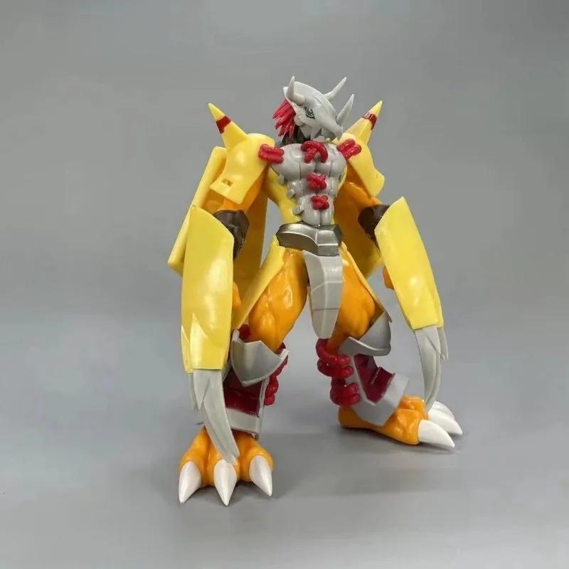 19cm PVC Black War Greymon Action Figure, Digimon Adventure Anime Model Toy for Boys, Action Figures