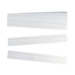 21 1/2" x 3" White Wide-Rule Sentence Writing Strips - 100 Pc.