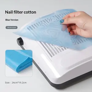 Nail art vacuum cleaner filter paper filter cotton nail salon disposable dust filter paper filter cleaning tool non-woven fabric tech equipment spring enthusiast Adjustable Suction Collector beginner kit