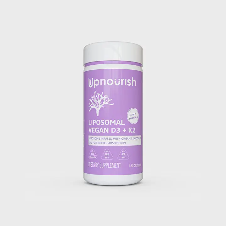 LIPOSOMAL Vegan Vitamin D3 5000IU K2 500mcg 150ct