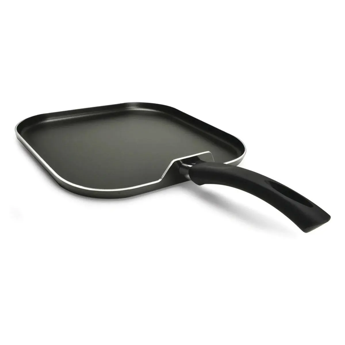 Epoca International 111412 11 in. Aluminum Non-Stick Griddle Cookware, Gray - Pack of 6 Pans