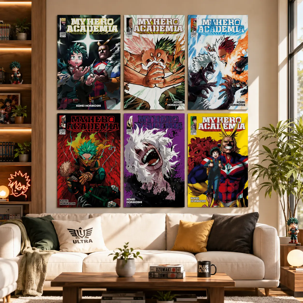My Hero Academia Manga Posters – Anime Comic Art Prints, an Ideal Gift for Anime Fans and Hero Enthusiasts, Perfect for Bedroom, Game Room, Home Wall Decor, Anime Gifts, Comic Poster Collections, and Birthday Gifts. living bedroom wall affordable merch