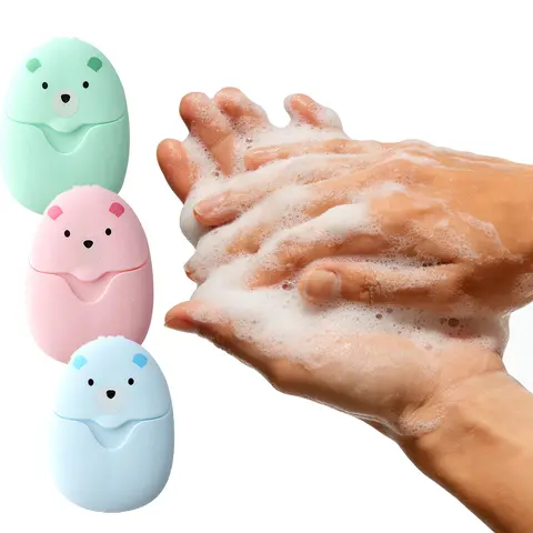 3 Boxes (150 Sheets) Travel Portable Paper Hand Soap Sheets - Mini Disposable for Outdoor Camping Hiking