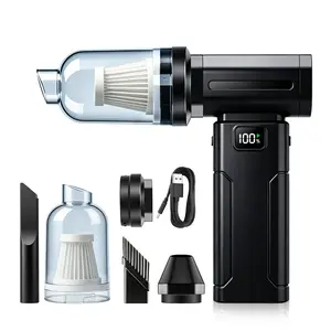 【Back to School】Electric Compressed Air Duster, Adjustable Electric Air Blower, Brushless Motor Cordless Air Duster with Type-C Fast Charging, for Keyboard, Computer, Car, Home, Outdoor Cleaning，Pet