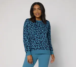 Belle by Kim Gravel French Terry Roar in Style Animal Top