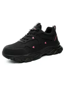 Women's Safety Shoes, Lightweight Anti-Smashing & Puncture Resistant Work Boots, Ideal for Construction Site & Outdoor Sports