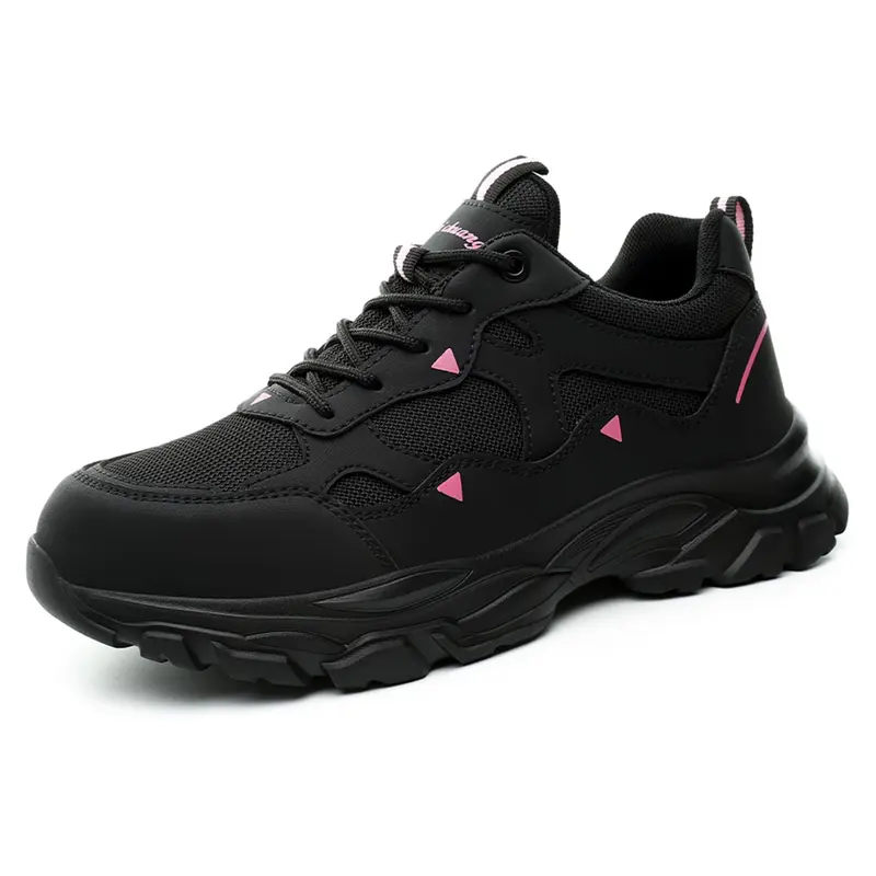Women's Safety Shoes, Lightweight Closed Anti-Smashing & Puncture Resistant Work Boots, Protective Work Shoes, Ideal for Construction Site & Outdoor Sports Footwear