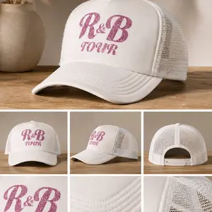 R&B Tour Trucker Hat, Adjustable Mesh Back Cap for Music Fans