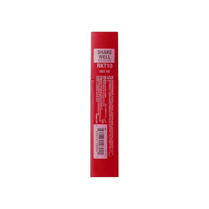 Ruby Kisses Lip Vinyl Tint - High-Pigment, Transfer-Proof, Smudge-Proof Liquid Lipstick, Soft-Satin Shine, Lightweight Makeup, Long-Lasting Lip-gloss, Full Coverage Color (KISS ME, 2.8mL)