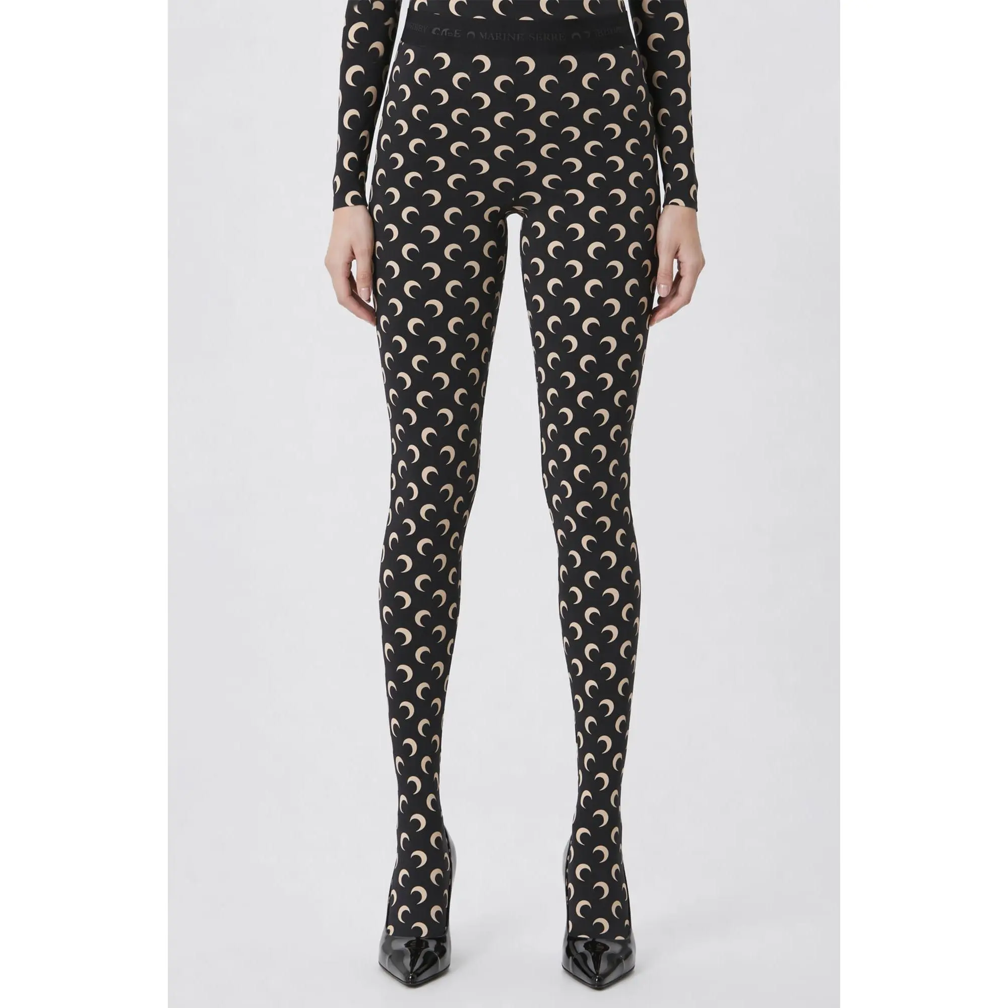 Marine Serre Moon Printed Jersey Legging IT99