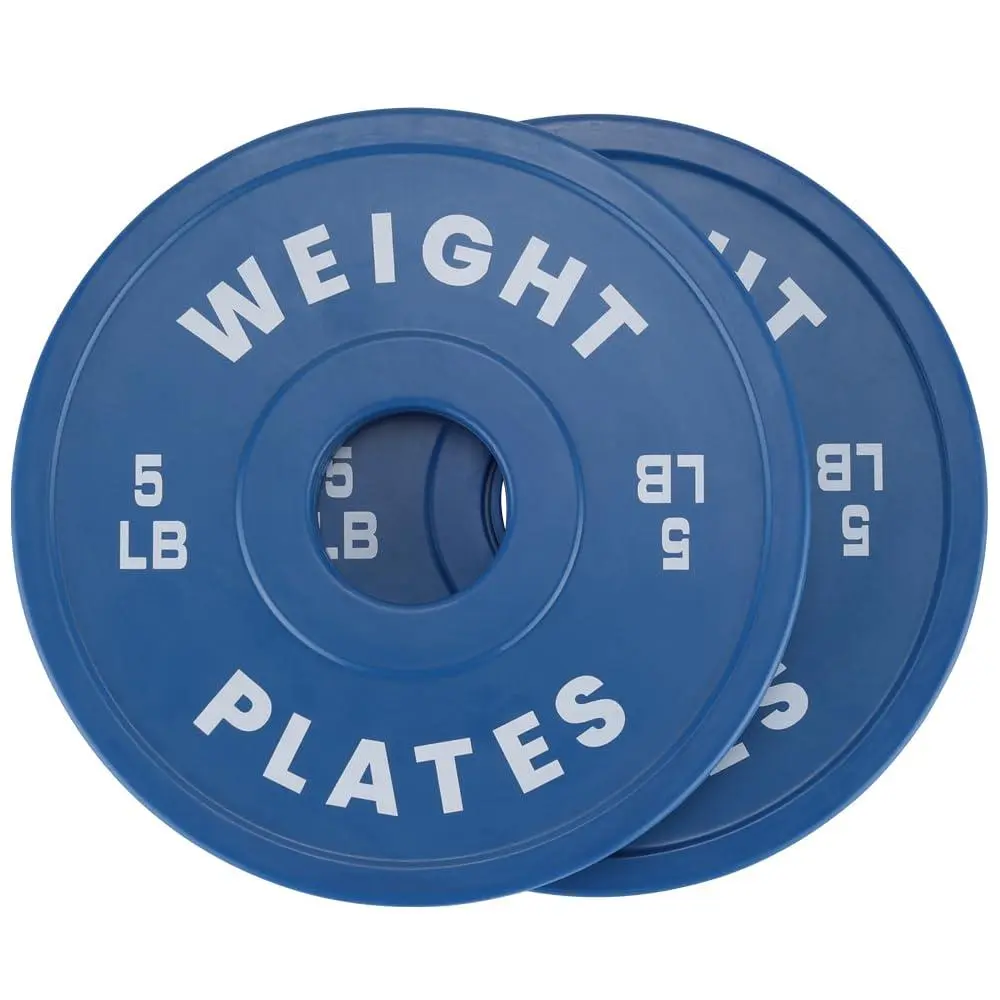 2-Inch Fractional Weight Plates Set (5LB Pairs) with Standard 2" Hole, Rubber Coated Change Plates for Micro Adjustments, Gym & Home Use, Compatible with Standard Barbells