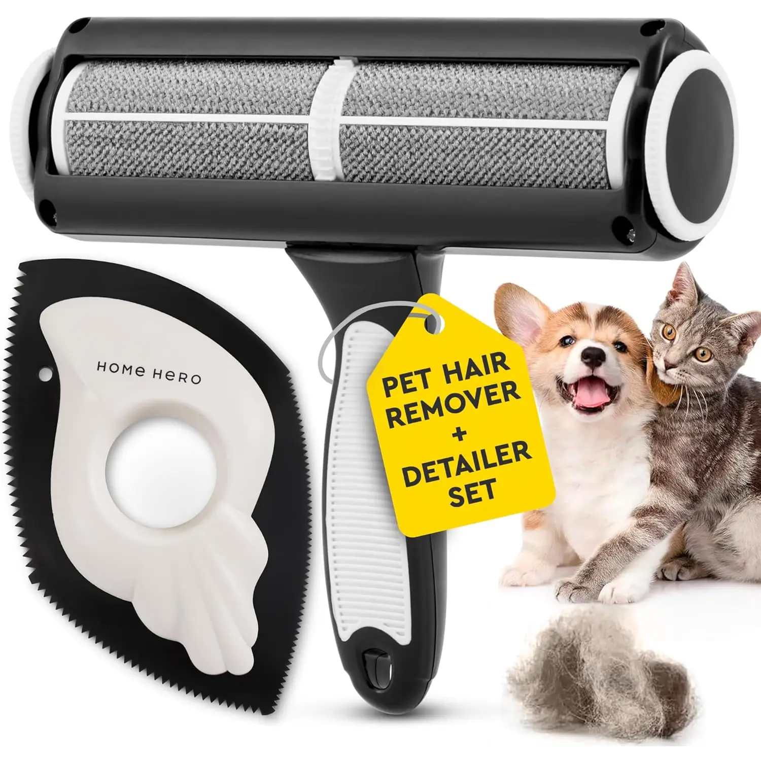 Pet Hair Remover for Couch - Reusable Lint Roller - Essential Pet Supplies Dog Products Pet Products, Dog Hair Remover for Couch, Cat and Dog Hair Rem