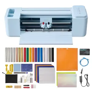 VEVOR Vinyl Cutting Machine, 12 in, Button-Controlled Vinyl Cutter with Materials and Tool Kit, 20000+ Built-in Design Resources, Compatible with Mac, Windows, Android and iOS, for Customized Cards