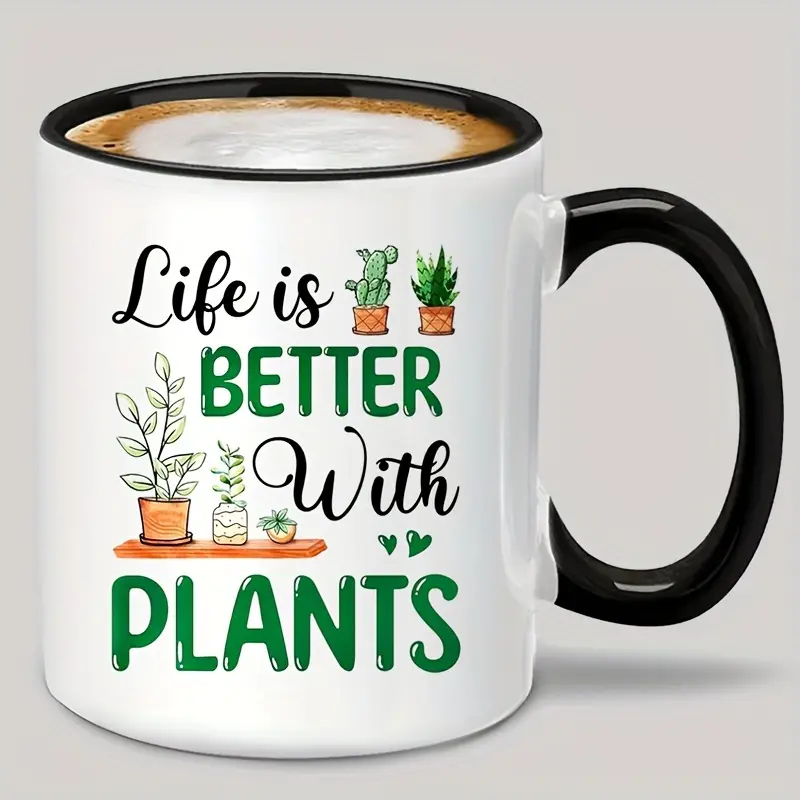 1, 11 ounces, gardening enthusiast, gardening cup, suitable for both women and men, yes, I really need all these plant cups, gardener cup, plant mom cup, suitable for plant enthusiasts, plant cup mom, female, mother, father