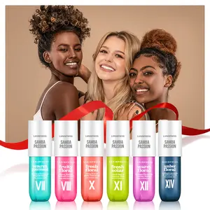LANIMPRESS Long-Lasting Scent Perfume Mist, SAMBA PASSION Fine Body & Hair Fragrance Spray, 3.0 fl.oz, Natural Scent, 6 diversity flavors, Travel Size