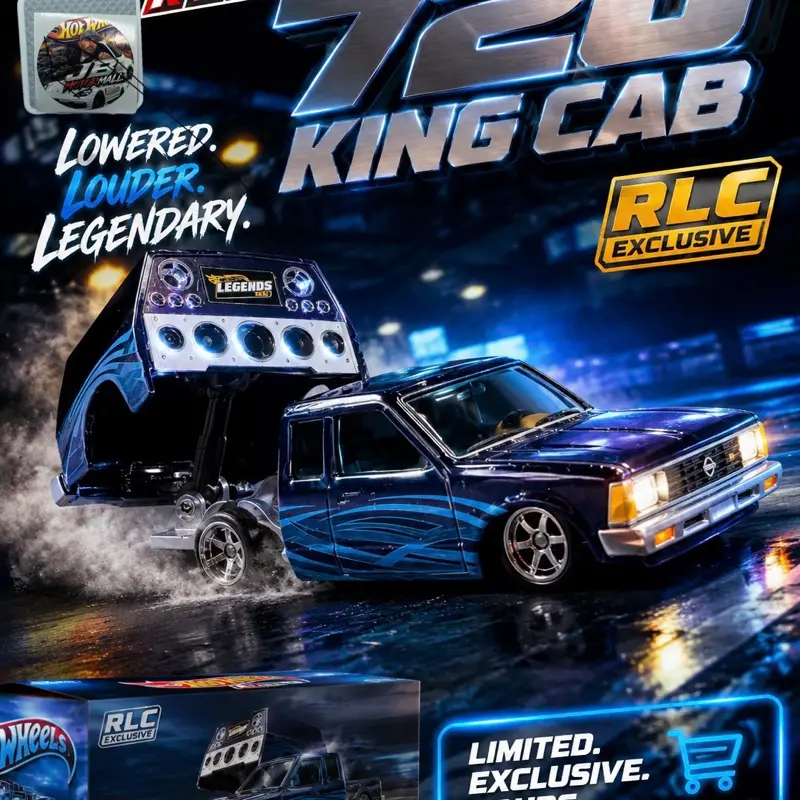 Hot Wheels RLC Exclusive 1986 Nissan 720 King Cab.