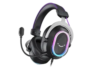 FIFINE H13 USB Gaming Headset - with Mic - 7.1 Surround Sound - Vibrant RGB Lighting - Ergonomic Ear Pads - Control Box, Streaming