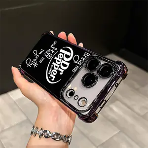 Dr Pepper Retro iPhone Case Vintage Dr Pepper Soda For Believers For Iphone 17 16 15 14 13 12 11 PRO MAX PLUS Shockproof Soft Silicone Smartphone Protective Cellphone Shell mag safe transparent Scary ScreamingPhoneCaseQ71