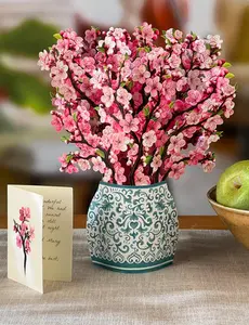 Cherry Blossom Pop Up Flower Bouquet Card