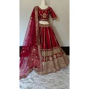 Shabhayachi Designer Lehenga - Traditional Women's Dress with Intricate Design, Long Pants, and Concealed Waistband