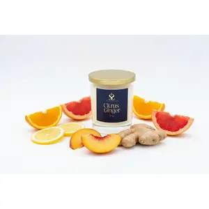 Citrus Ginger - Scented Organic Coconut Wax Candle