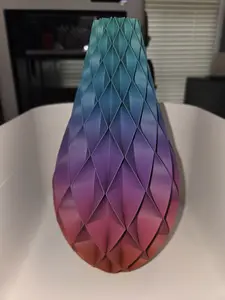 Multi Colored 3D Printed Tall Vase