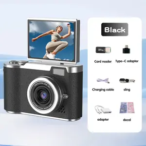 Entry-level Digital Camera, 1080P High Built-in Games & Filter Functions Camera, Mini Digital Portable HD Camera, Digital Zoom Camera, Portable Vlogging Camera Portable FHD Digital Camera with Zoom usb rechargeable camera pink  4k  camera