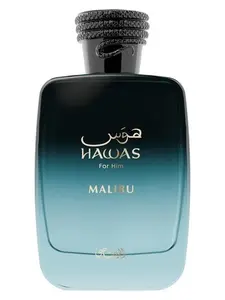 Long-Lasting Aquatic Men's Eau de Parfum Hawas Malibu for Everyday Use