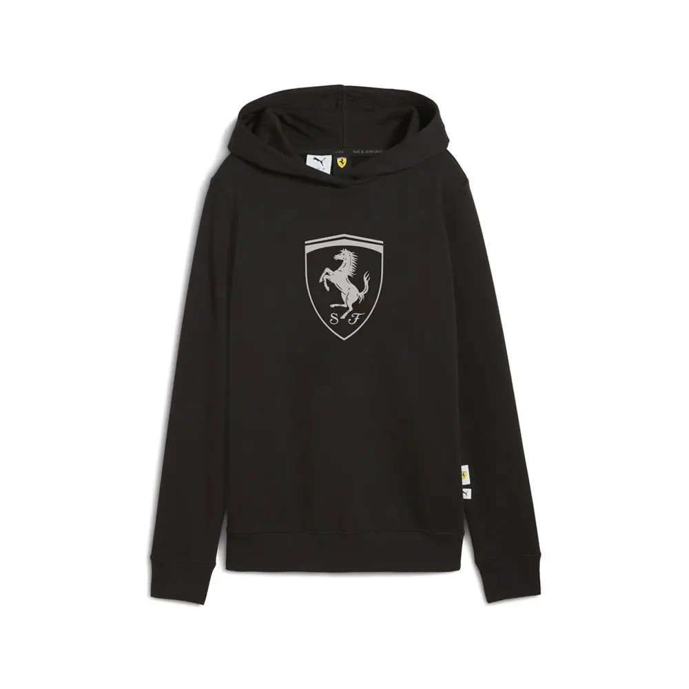 PUMA Womens Scuderia Ferrari Fleece Motorsport Hoodie Casual Outerwear Casual - Black PUMA Womens Scuderia Ferrari Fleece Motorsport Hoodie Casual Outerwear Casual - Black