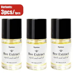 Bee Naturals Nail & Cuticle Oil 0.5 oz - Heals Cracked Nails & Rigid Cuticles, Deep Moisture with Avocado and Castor Oils