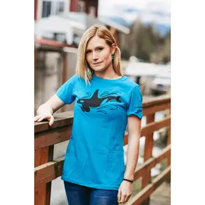 Women Orca Turquoise Tee