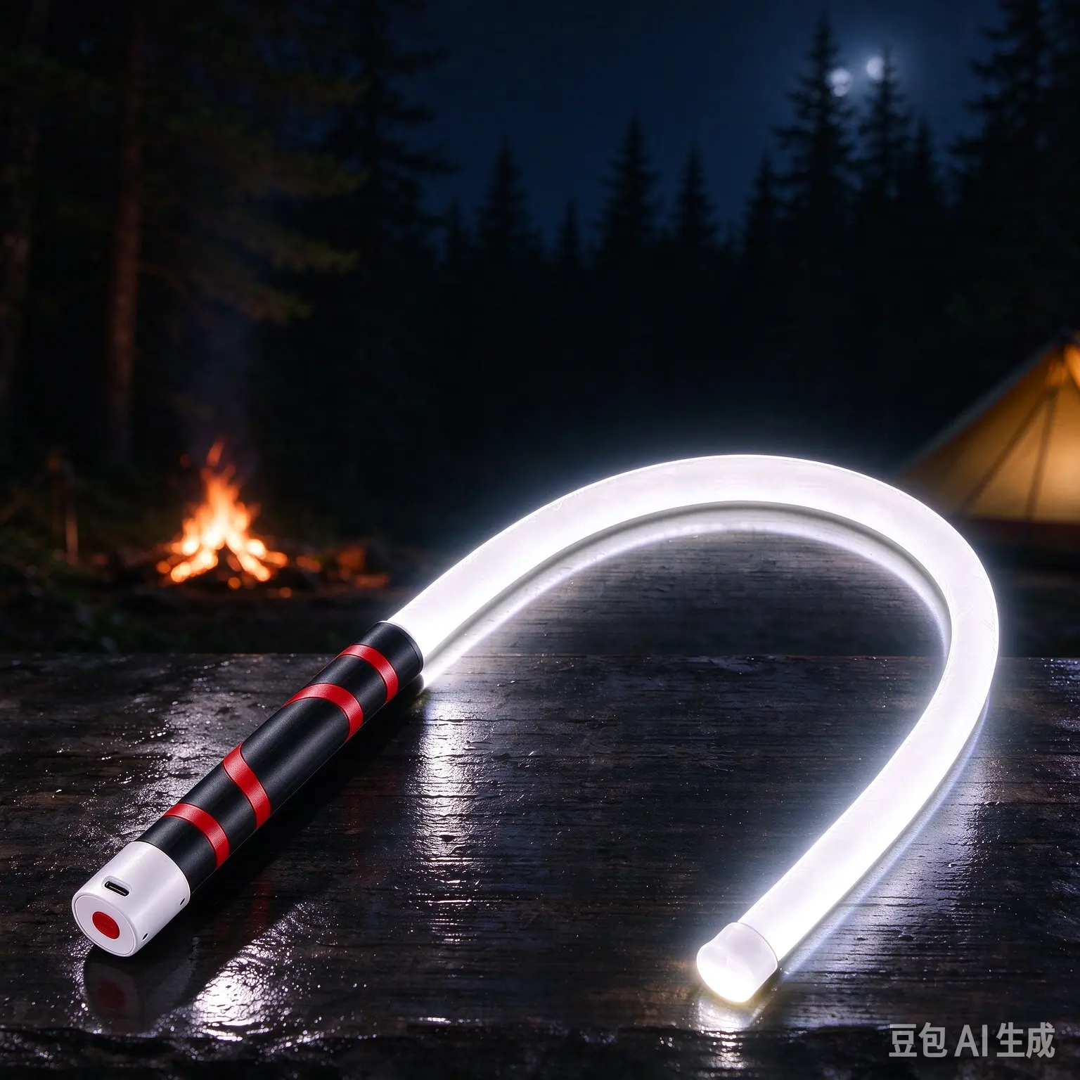 Flexible 30in Bendable LED Flashlight Stick, USB Rechargeable Mechanic Work Light, 3 Adjustable Brightness Modes, 800LM 6000K Cool White, Handy Portable Light Stick for Garage Repairs, Vehicle Maintenance and Outdoor Camping Trips