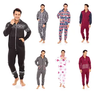 SKYLINEWEARS Men's Unisex Adult Onesie0 One Piece Non Footed Pajama Playsuit Jumpsuit