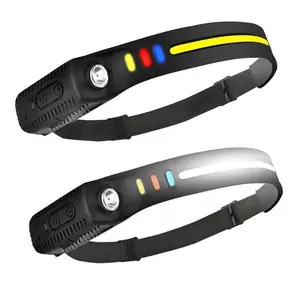 Headlamp Rechargeable, Led Light,  230° Wide Beam Head Lamp LED with Motion Sensor for Adults - Camping